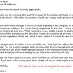 store manager job application letter examples