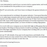 game tester cover letter example