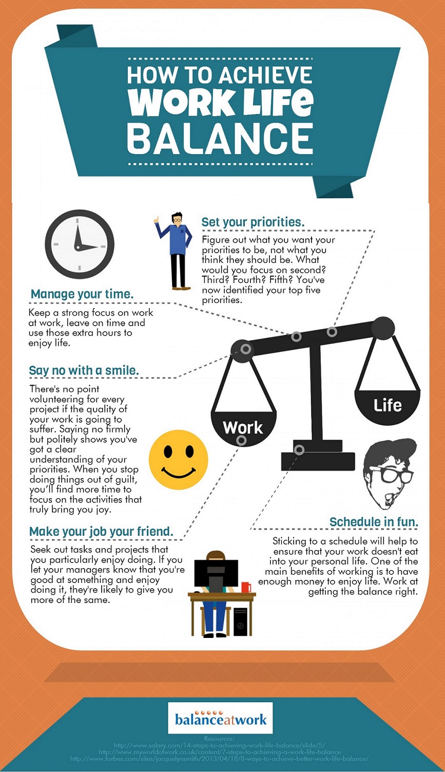 Top Tips To Achieve Work Life Balance INFOGRAPHIC Learnist