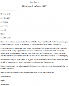 Aircraft Technician Cover Letter Example - Learnist.org