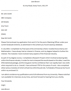 Banking Officer Cover Letter Example for Job Applications - Learnist.org