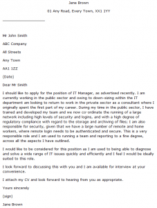 IT Manager Cover Letter Example - Learnist.org