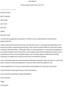 cover letter trainee lawyer
